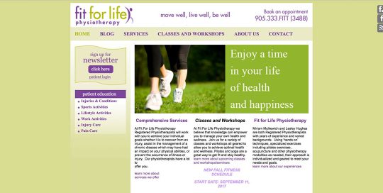 health-website, graphic designer, burlington